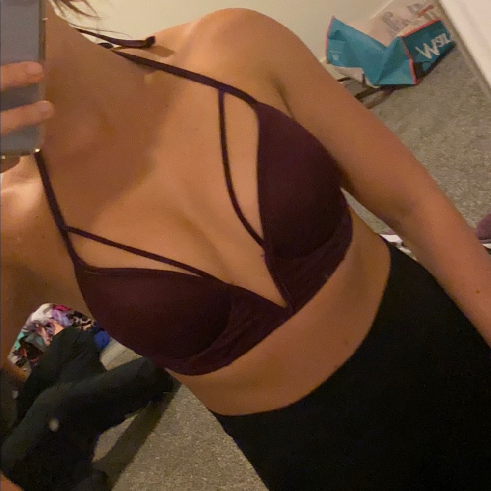 Victoria’s Secret purple/plum padded bikini top